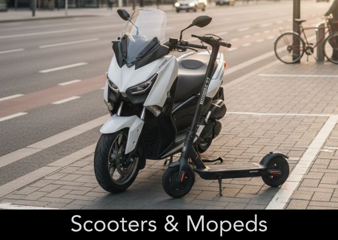 The Wheel Doctor repairs scooter and moped tires.