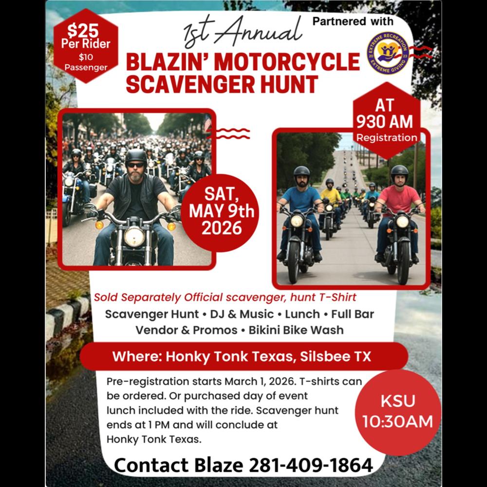 Blazin’ Motorcycle Scavenger Hunt