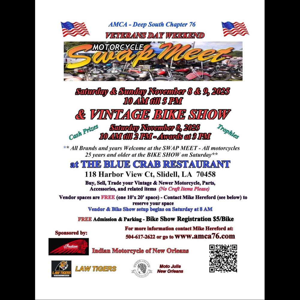 Deep South Vintage Swap Meet and Bike Show