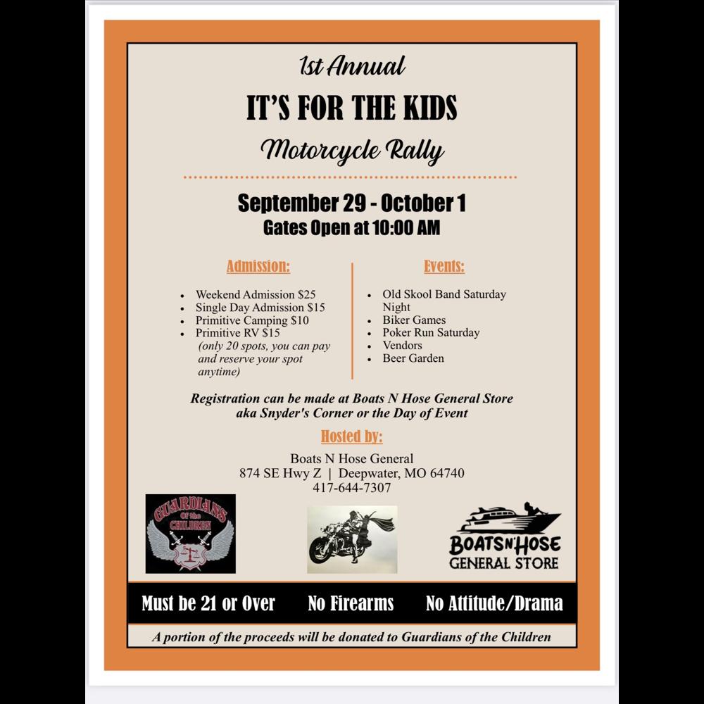 Its For The Kids Motorcycle Rally